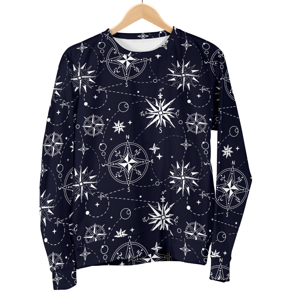Nautical Sky Design Themed Print Women Long Sleeve Sweatshirt