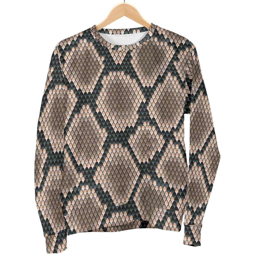 Snake Skin Design Print Women Long Sleeve Sweatshirt
