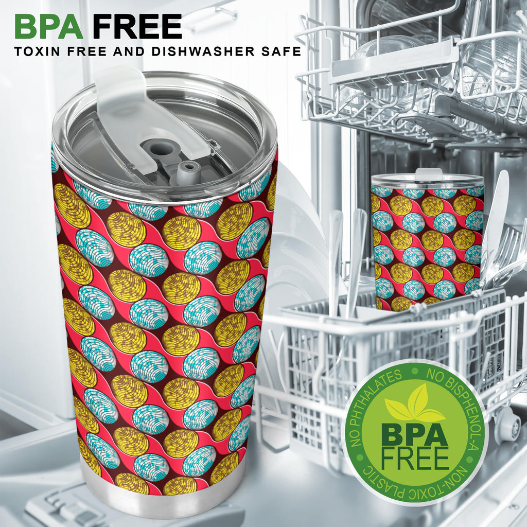 African Fashion Print Pattern Tumbler