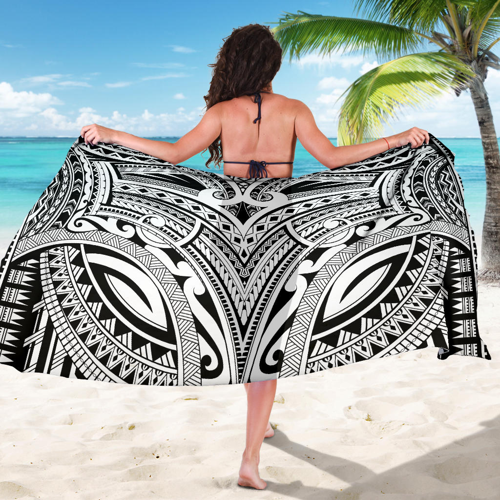 Maori Pattern Print Design 06 Sarong Pareo Wrap