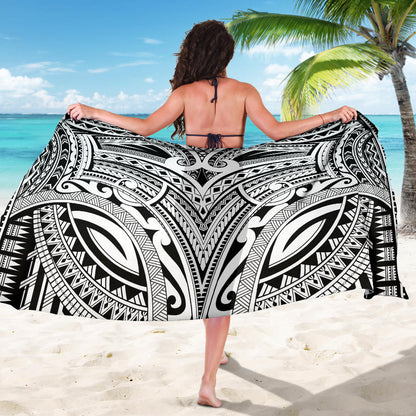 Maori Pattern Print Design 06 Sarong Pareo Wrap