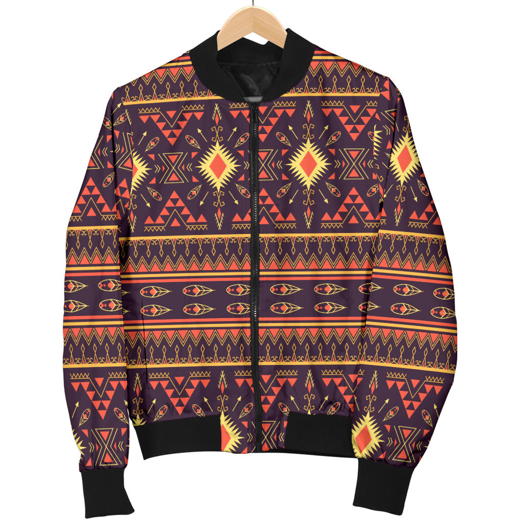 Southwest Ethnic Design Themed Print Men Bomber Jacket