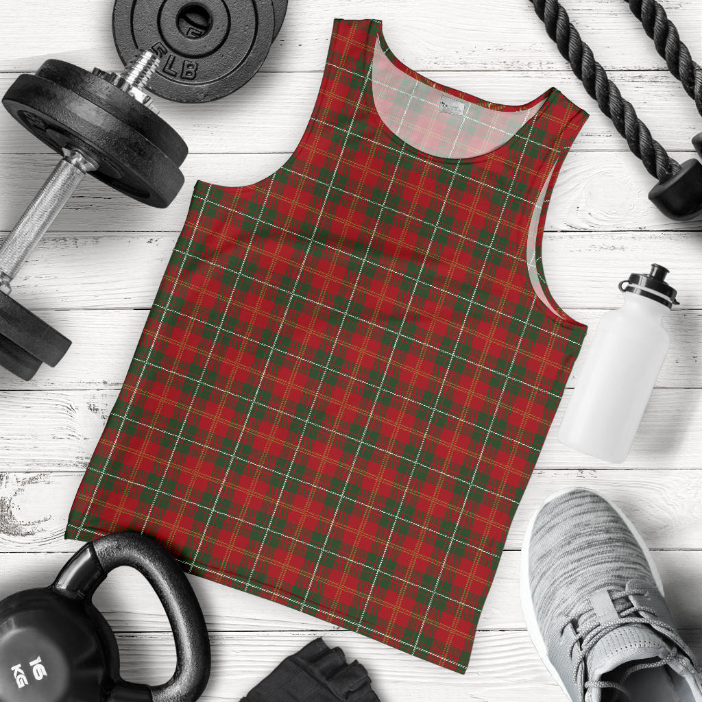 Holiday Tartan Plaid Pattern Men Tank Top