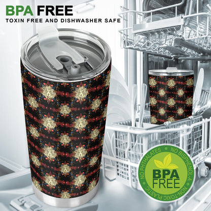 Zodiac Leo Pattern Design Print Tumbler
