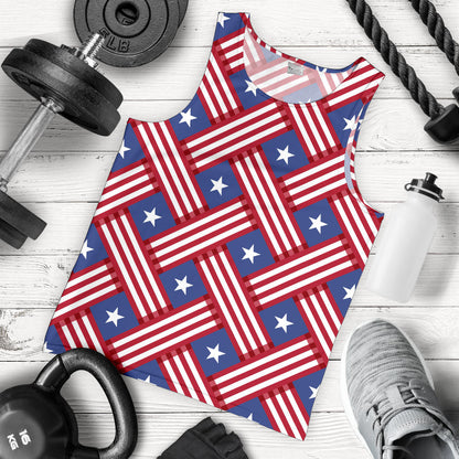 American flag Pattern Men Tank Top