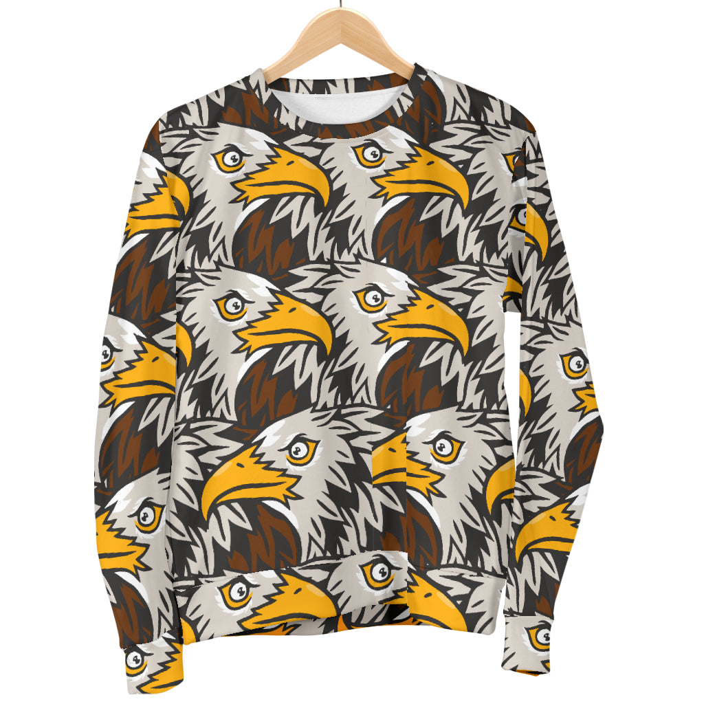Eagles Head Pattern Women Long Sleeve Sweatshirt