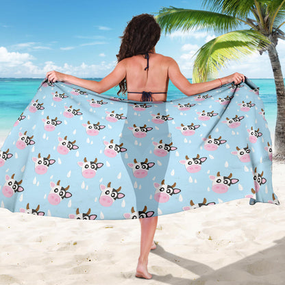 Cow Pattern Print Design 07 Sarong Pareo Wrap