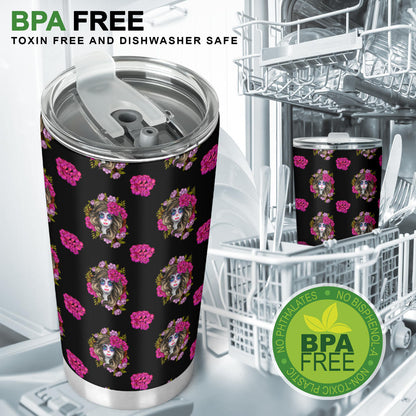 Day of the Dead Makeup Girl Tumbler