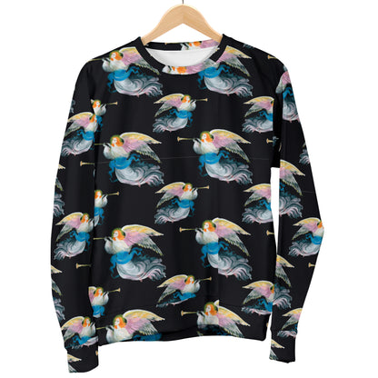 Angel with Wings Beautiful Design Print Men Long Sleeve Sweatshirt