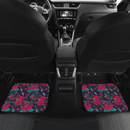 Old School Tattoo Print Car Floor Mats Front Back