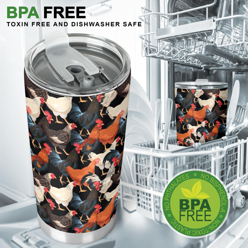 Chicken Print Pattern Tumbler