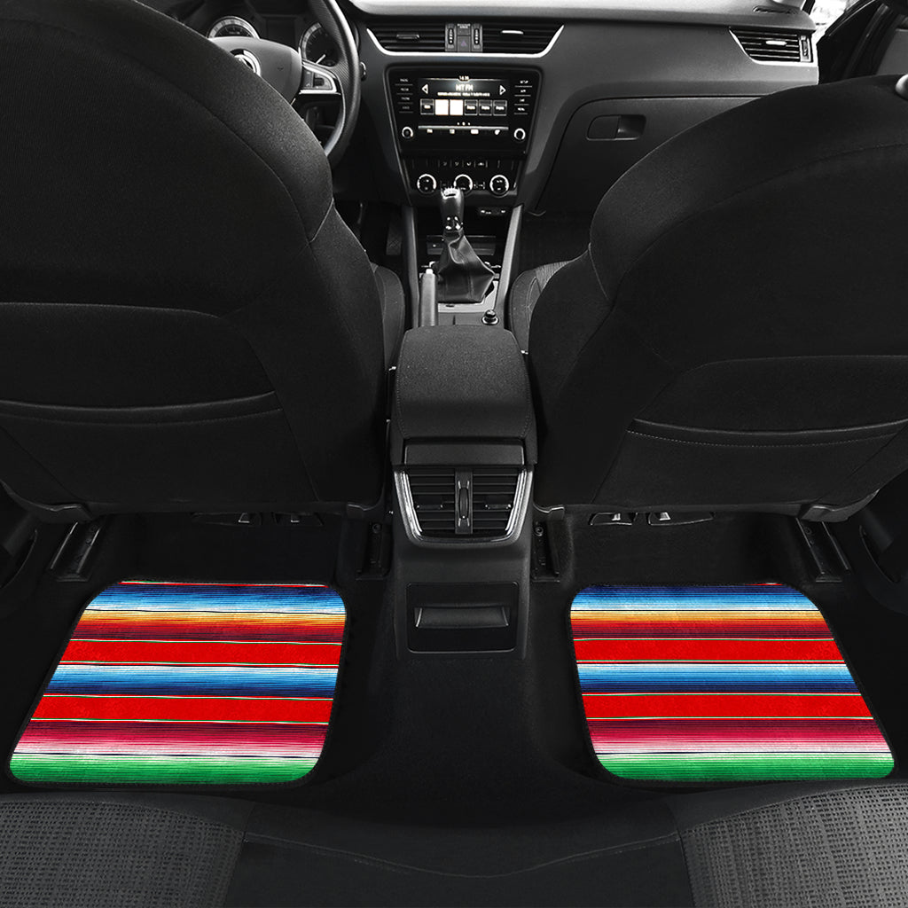 Serape Print Car Floor Mats Front Back