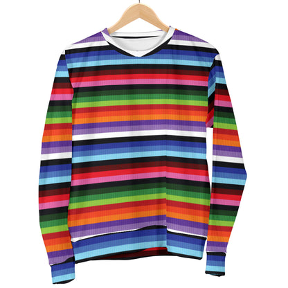 Serape Design Women Long Sleeve Sweatshirt