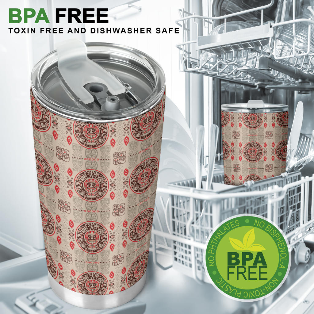 Calendar Aztec Print Pattern Tumbler