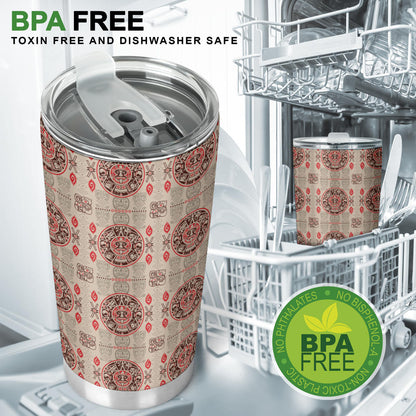 Calendar Aztec Print Pattern Tumbler