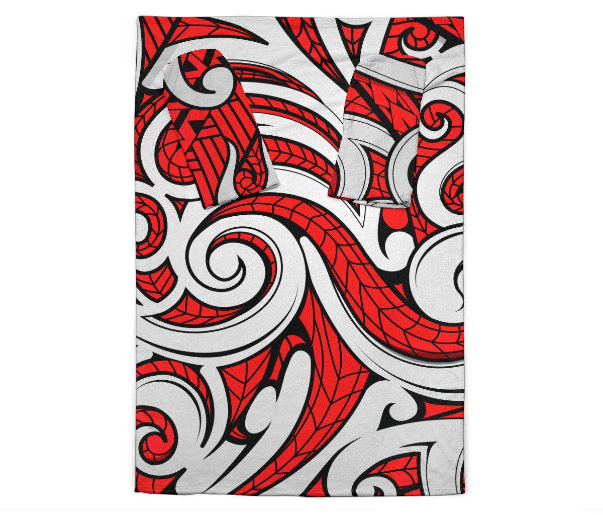 Maori Polynesian Themed Design Print Adult Sleeve Blanket