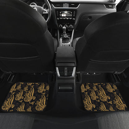 Owl Tribal Polynesian Design Print Car Floor Mats Front Back