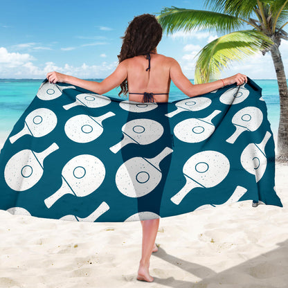 Ping Pong Pattern Print Design A02 Sarong Pareo Wrap