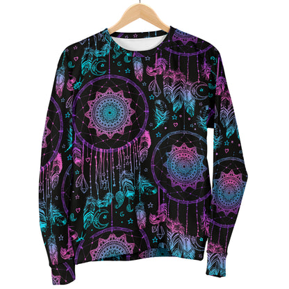 Dream catcher boho mandala Men Long Sleeve Sweatshirt
