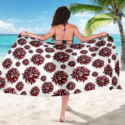 Cheerleader Pattern Print Design 01 Sarong Pareo Wrap