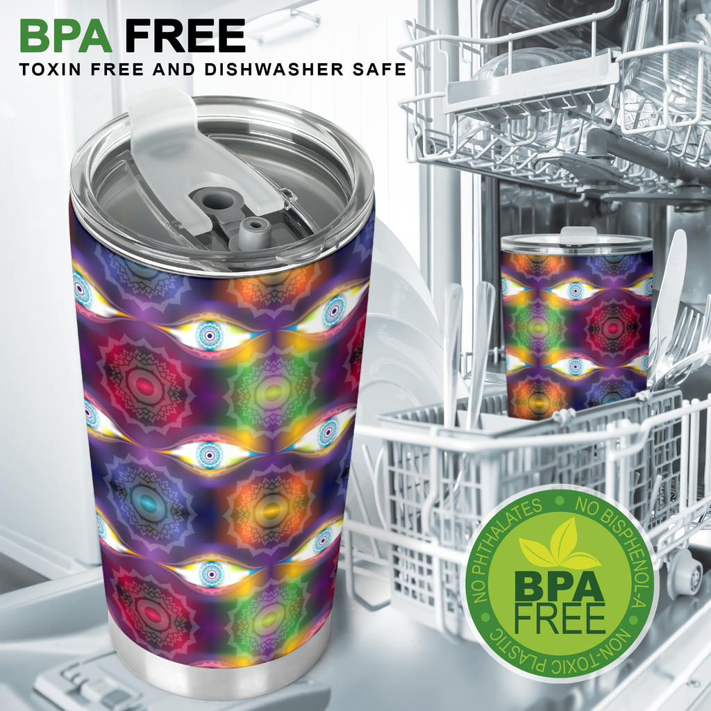Chakra Eye Print Pattern Tumbler