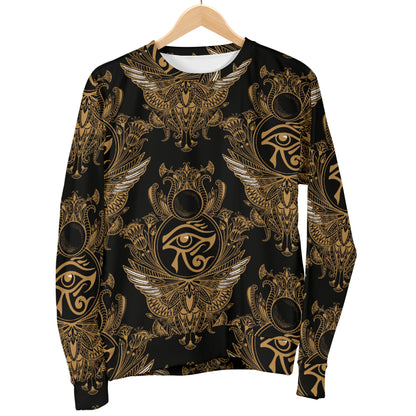 Eye of Horus Mandala Style Men Long Sleeve Sweatshirt