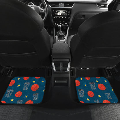 Basketball Classic Print Pattern Car Floor Mats Front Back