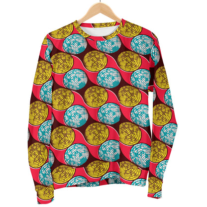 African Fashion Print Pattern Women Long Sleeve Sweatshirt