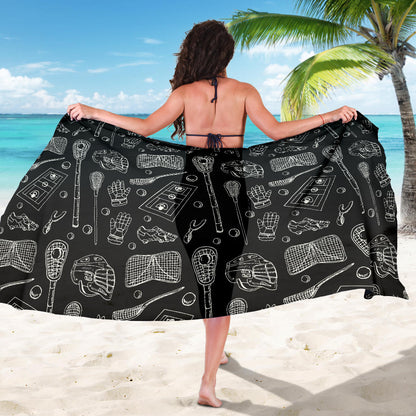 Lacrosse Pattern Print Design 01 Sarong Pareo Wrap