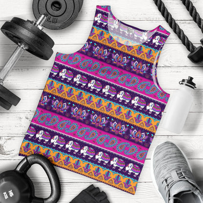 Boho Indian Style Pattern Men Tank Top