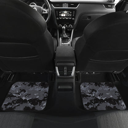 ACU Digital Black Camouflage Car Floor Mats Front Back