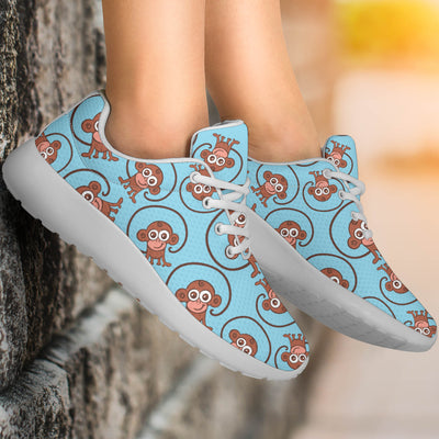 Monkey Cute Design Themed Print Athletic Shoes