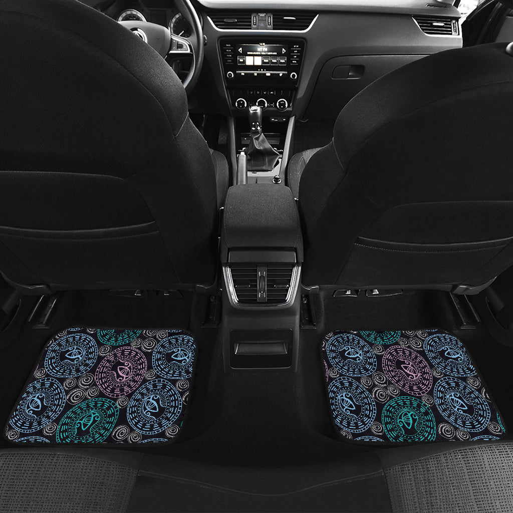 Eye of Horus Ethnic Pattern Car Floor Mats Front Back