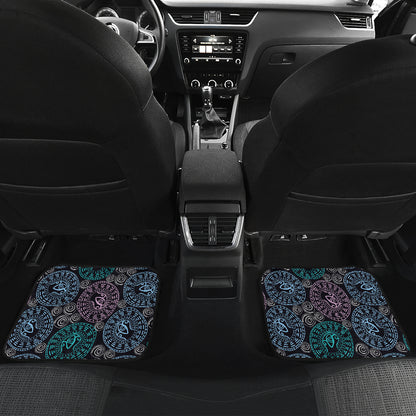 Eye of Horus Ethnic Pattern Car Floor Mats Front Back