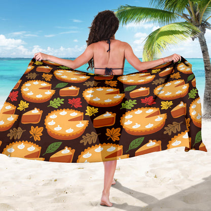 Pie Pattern Print Design A03 Sarong Pareo Wrap