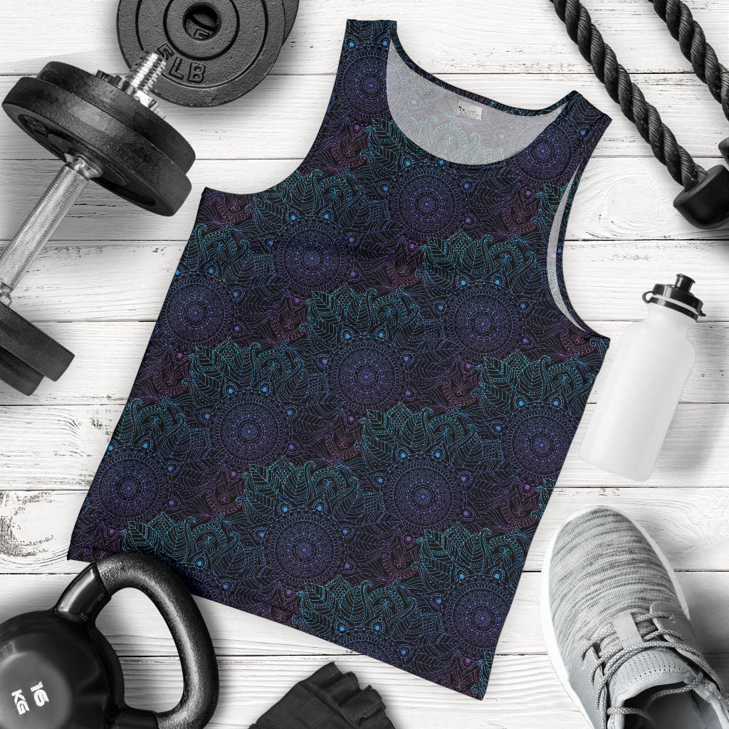 Boho Floral Mandala Men Tank Top