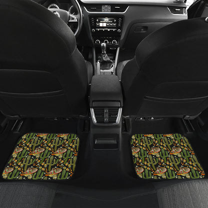 Western Style Print Car Floor Mats Front Back