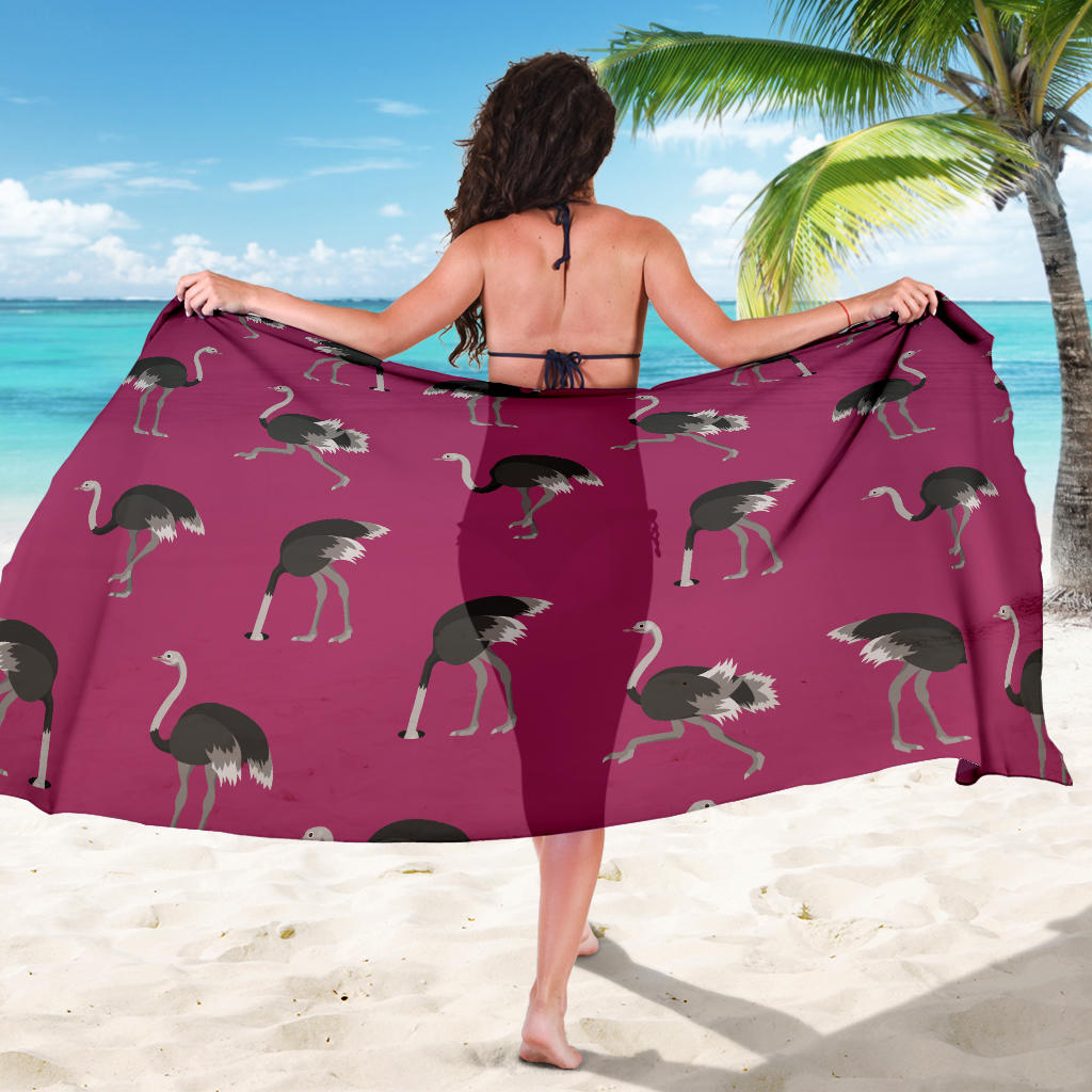 Emu Pattern Print Design 02 Sarong Pareo Wrap