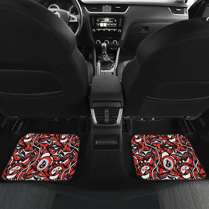 Native North American Themed Print Car Floor Mats Front Back