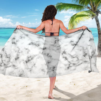 Marble Pattern Print Design 01 Sarong Pareo Wrap