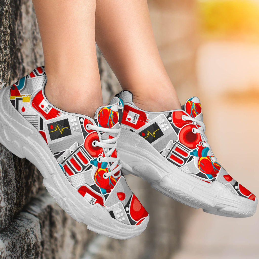 Phlebotomist Medical Themed Chunky Sneakers