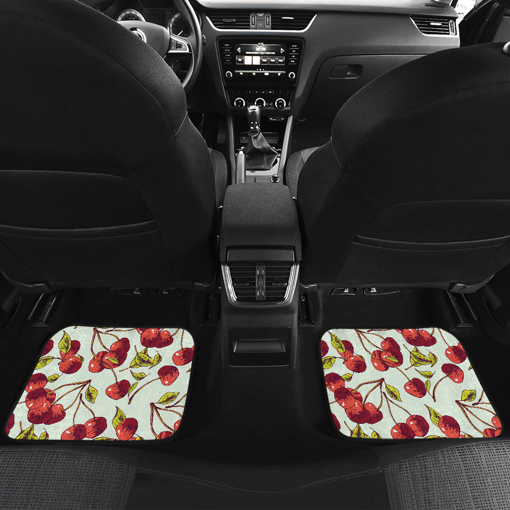 Cherry Hand Draw Car Floor Mats Front Back