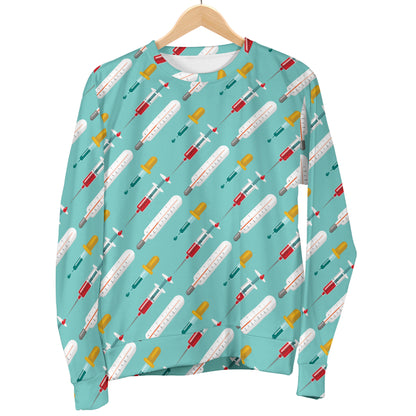Phlebotomist Medical Print Men Long Sleeve Sweatshirt