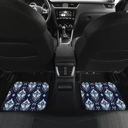 Ethnic Ornament Print Pattern Car Floor Mats Front Back