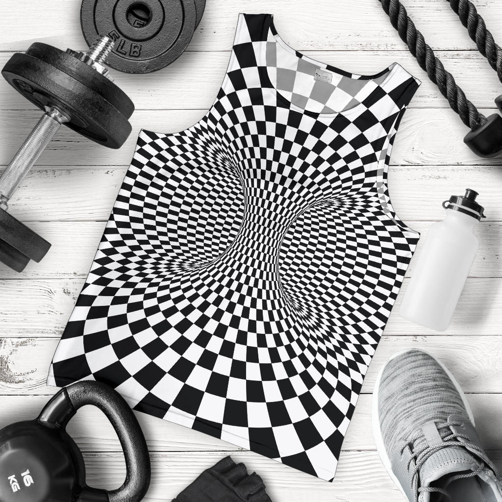 Optical illusion Projection Torus Men Tank Top