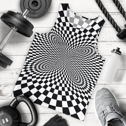 Optical illusion Projection Torus Men Tank Top