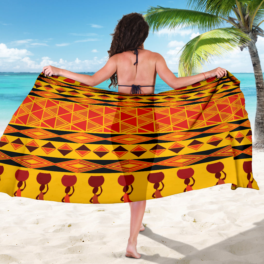African Pattern Print Design 01 Sarong Pareo Wrap