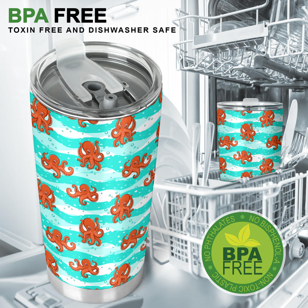 Octopus Cute Design Print Themed Tumbler
