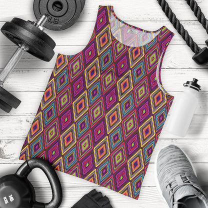 Southwestern Print  Men Tank Top