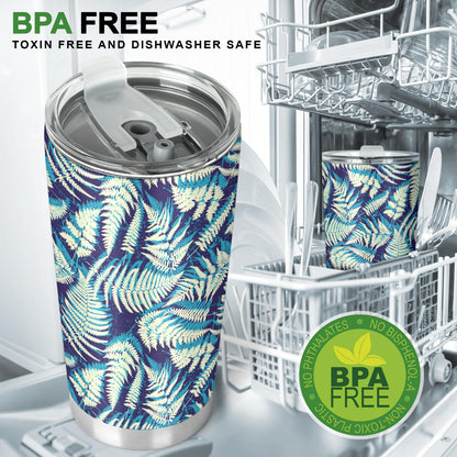 Fern Leave Summer Print Pattern Tumbler